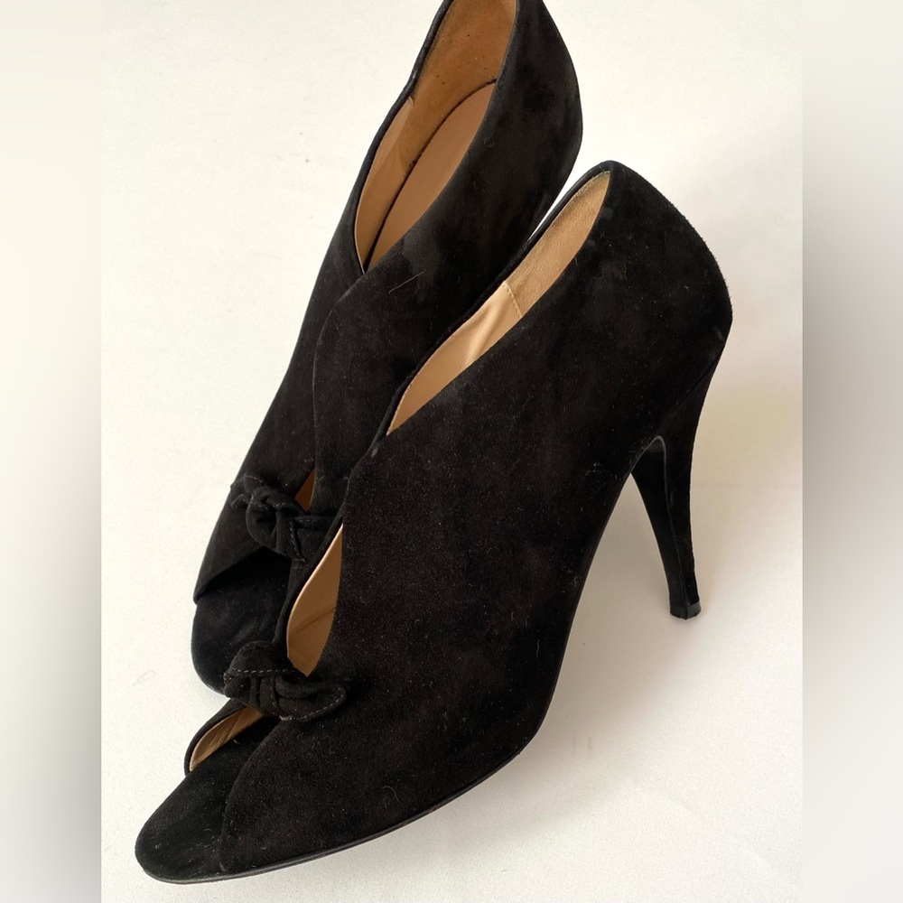 Claudia Ciuti Black suede High Heel Jolanda Ankle Boots Shoes Size 10